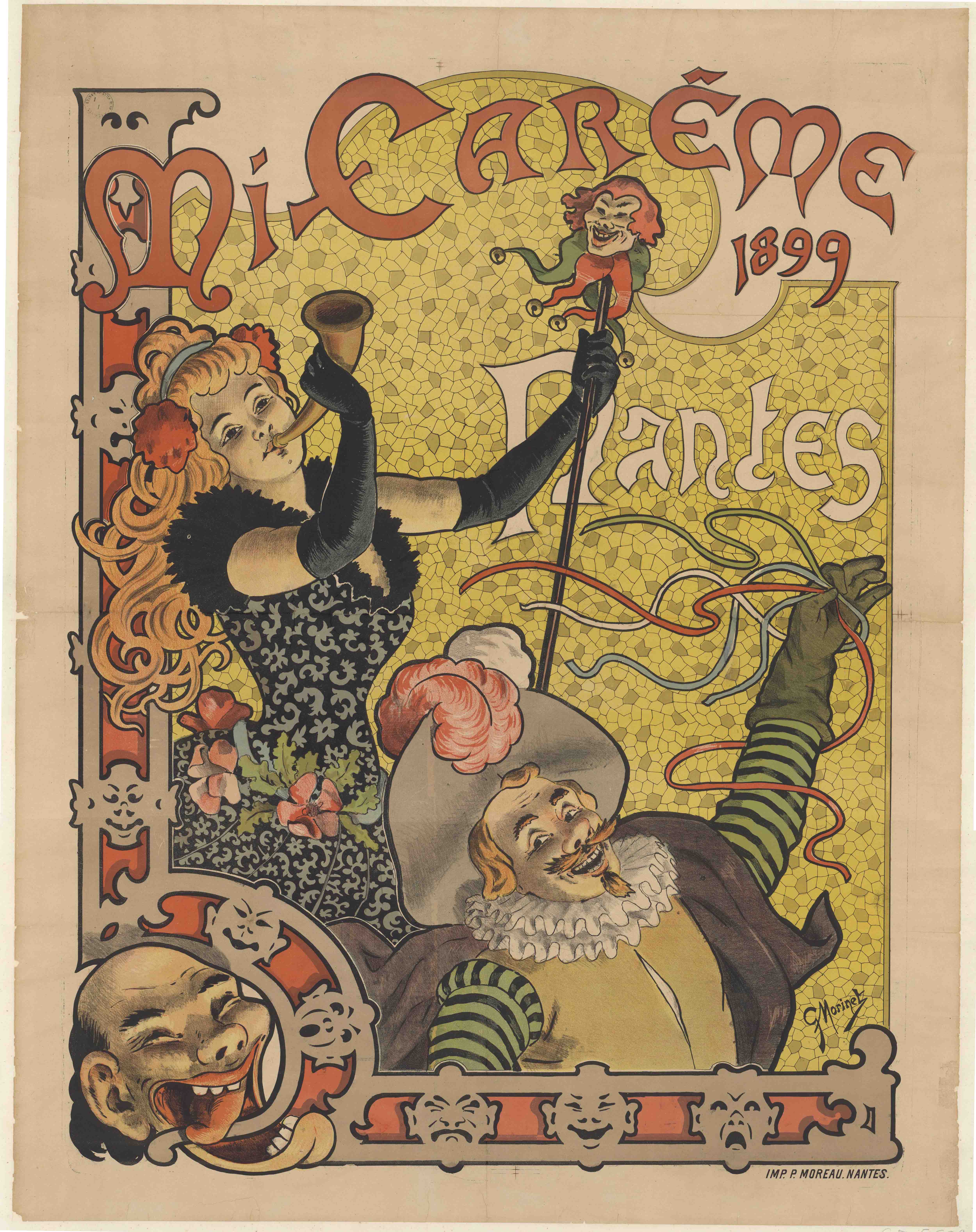 Affiche de la Mi-Carême de Nantes, 1899 (6Fi5609)