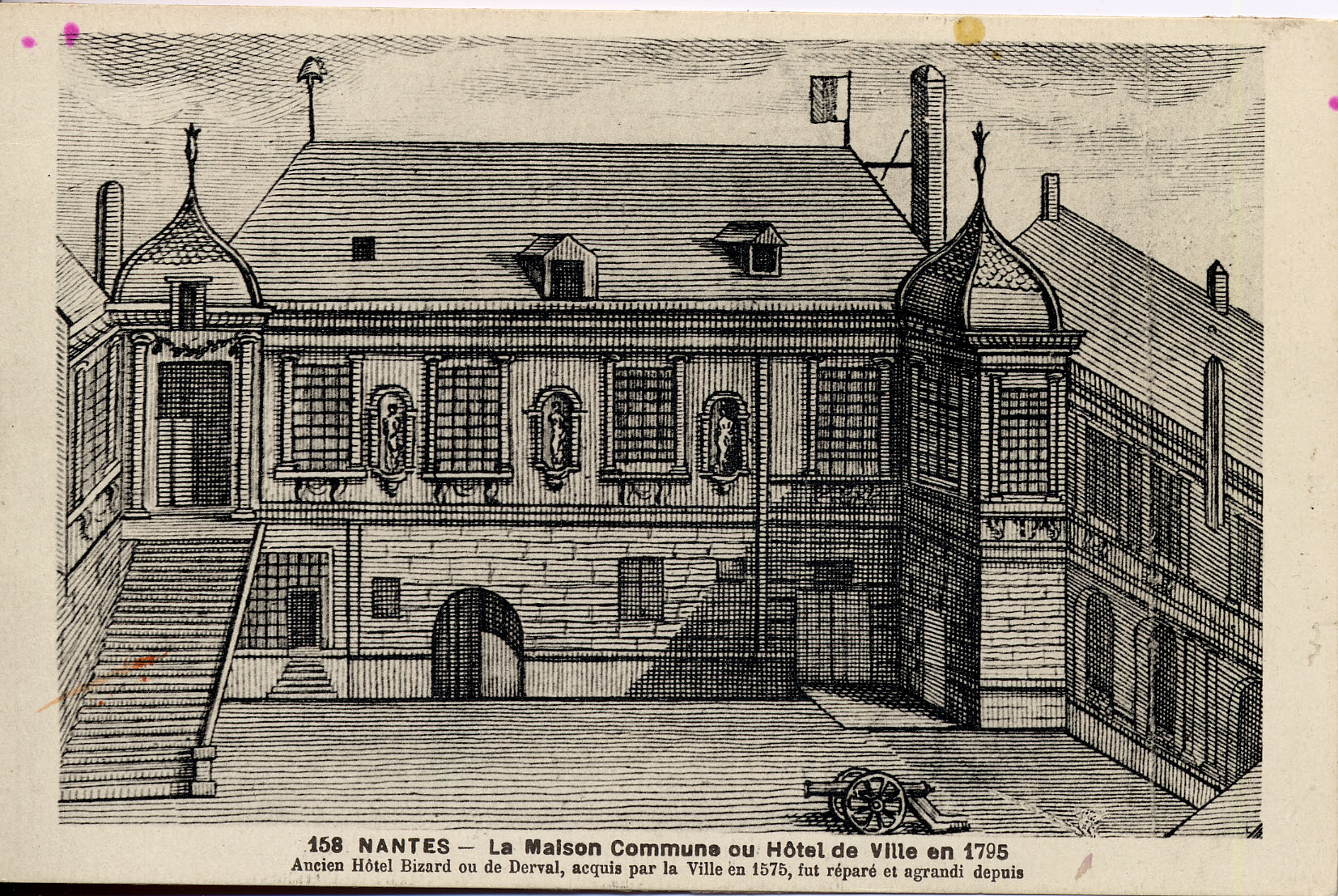 La Maison Commune ou Hôtel de Ville, dans l'hôtel de Derval, en 1795 (9Fi572)