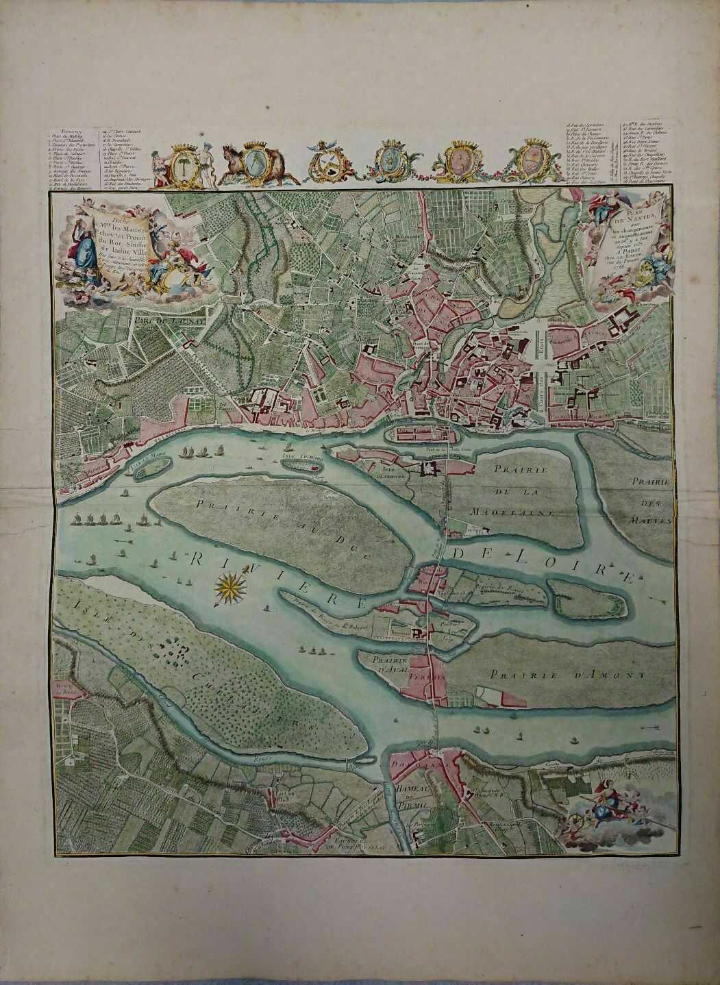 Plan de la ville de Nantes par Le Rouge de 1766 (1Fi1226)