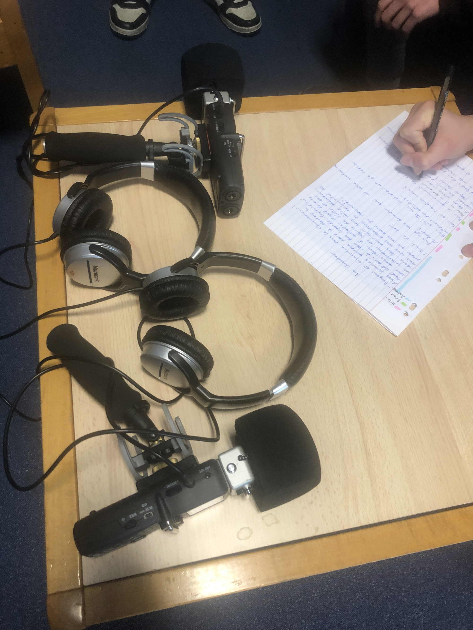 Enregistrement des podcasts dans les établissements