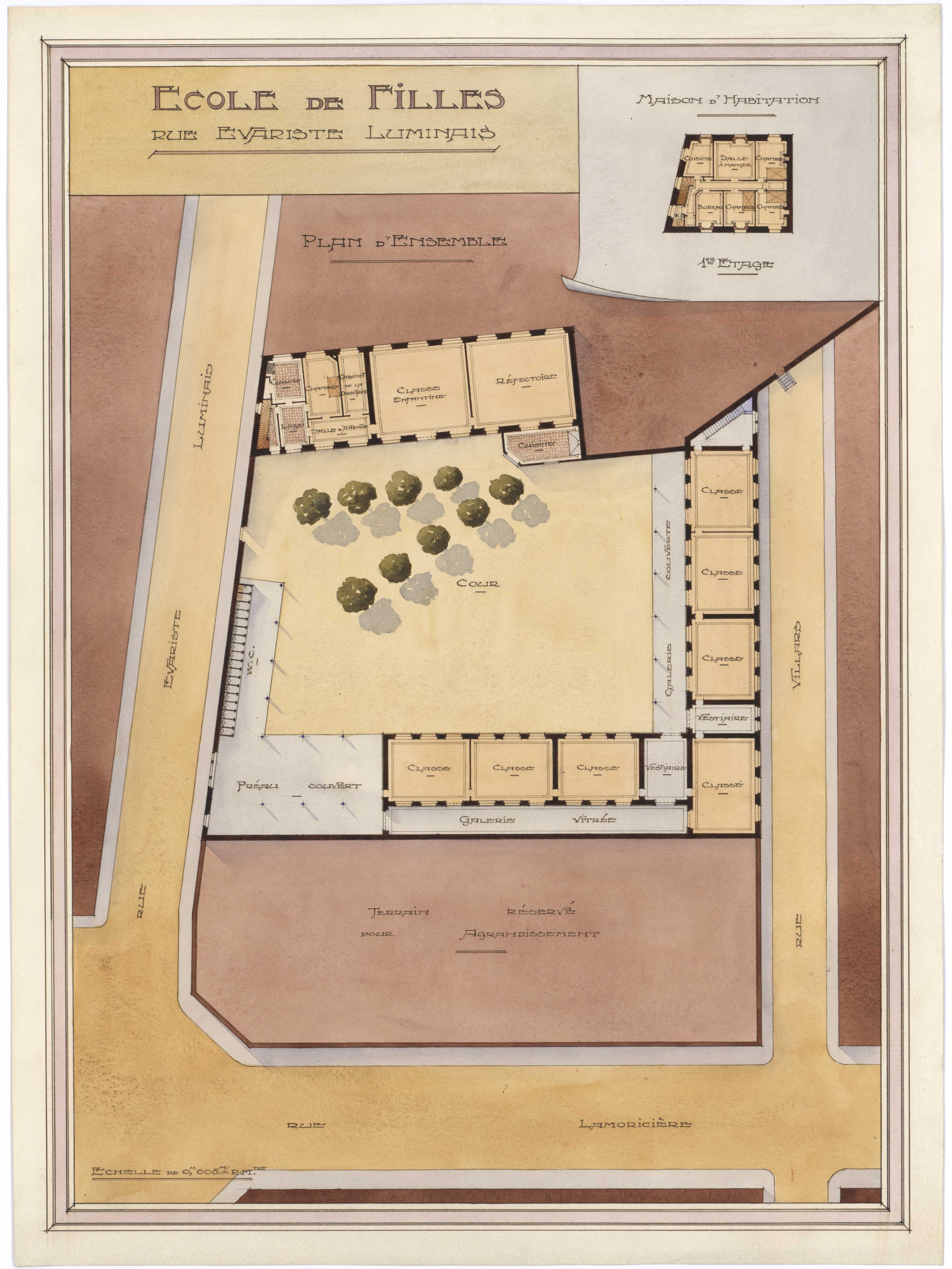 Plan de l'école André Lermite (1Fi1533)