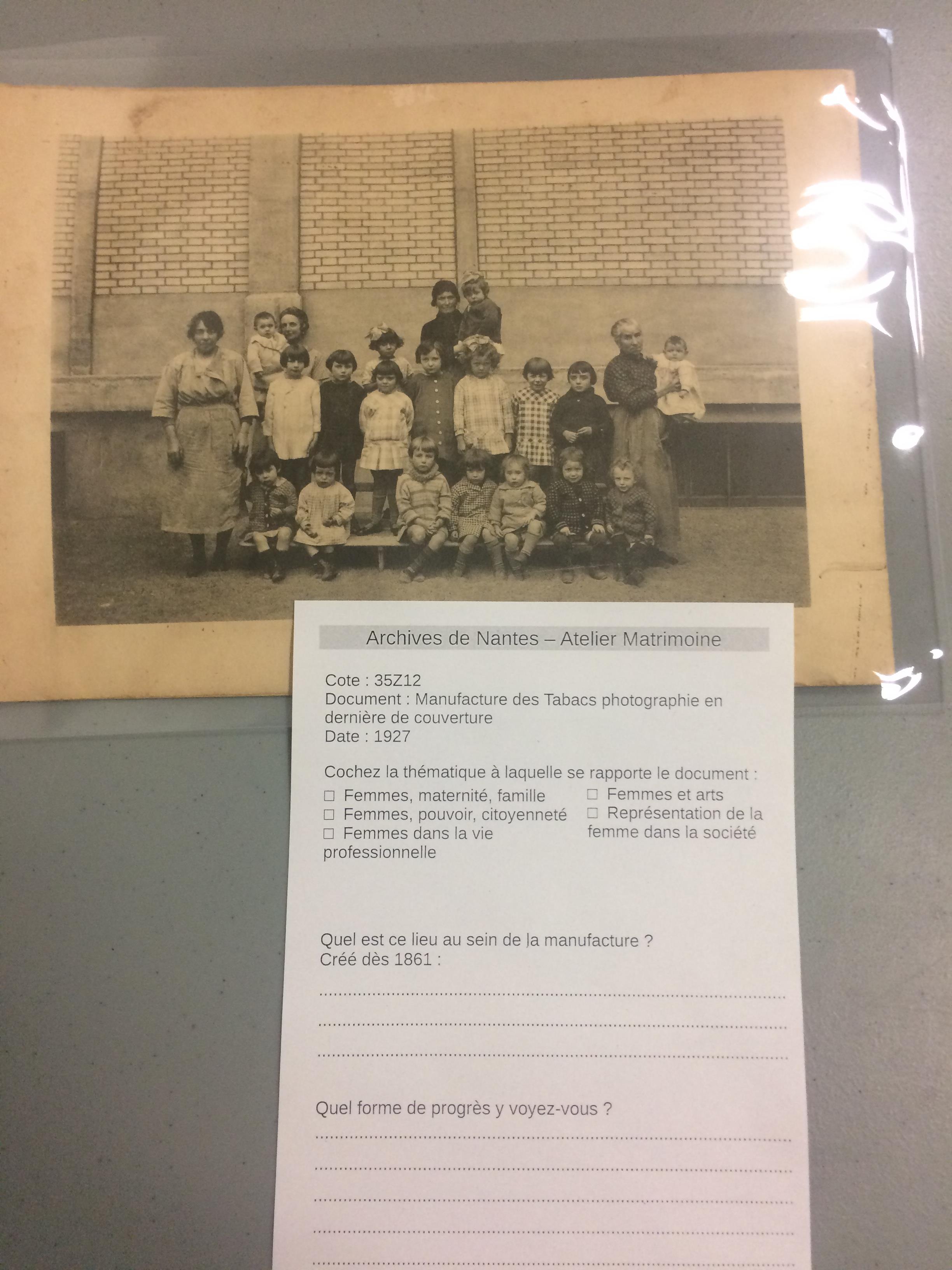 La crèche à la manufacture des tabacs