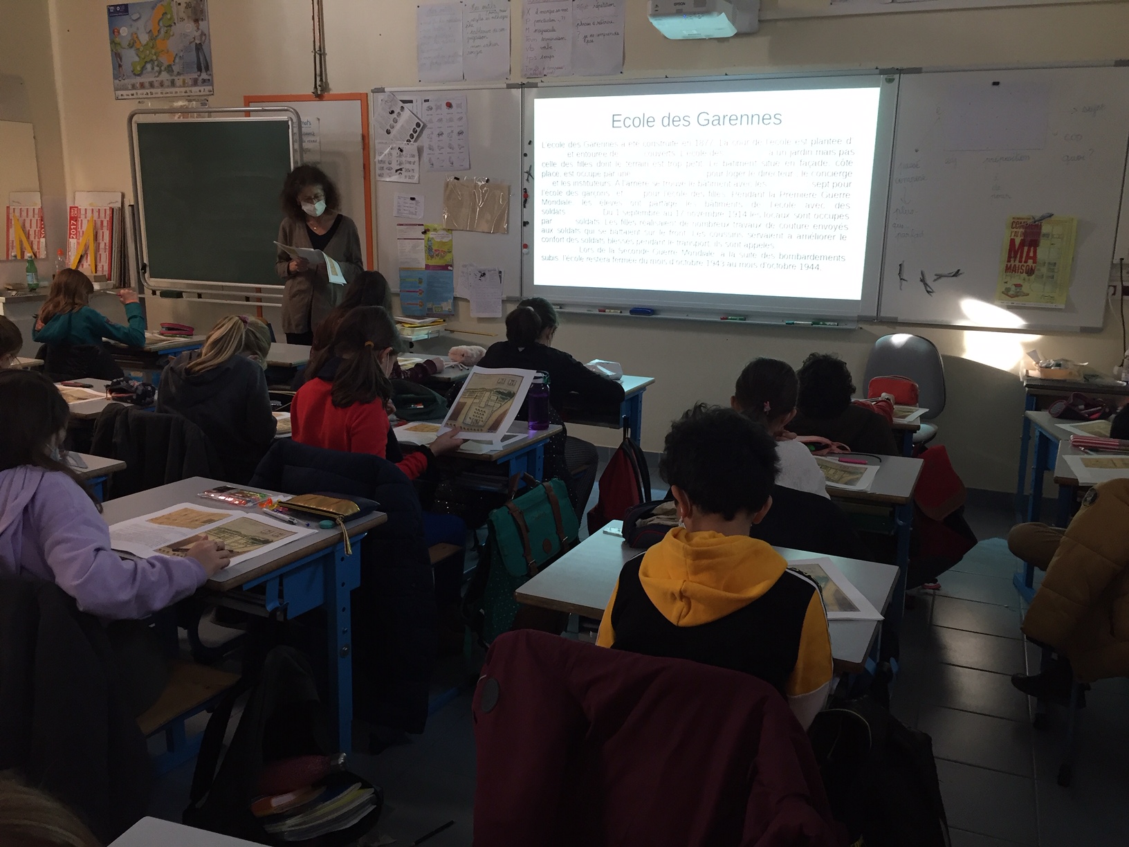 Atelier à l'école des Garennes