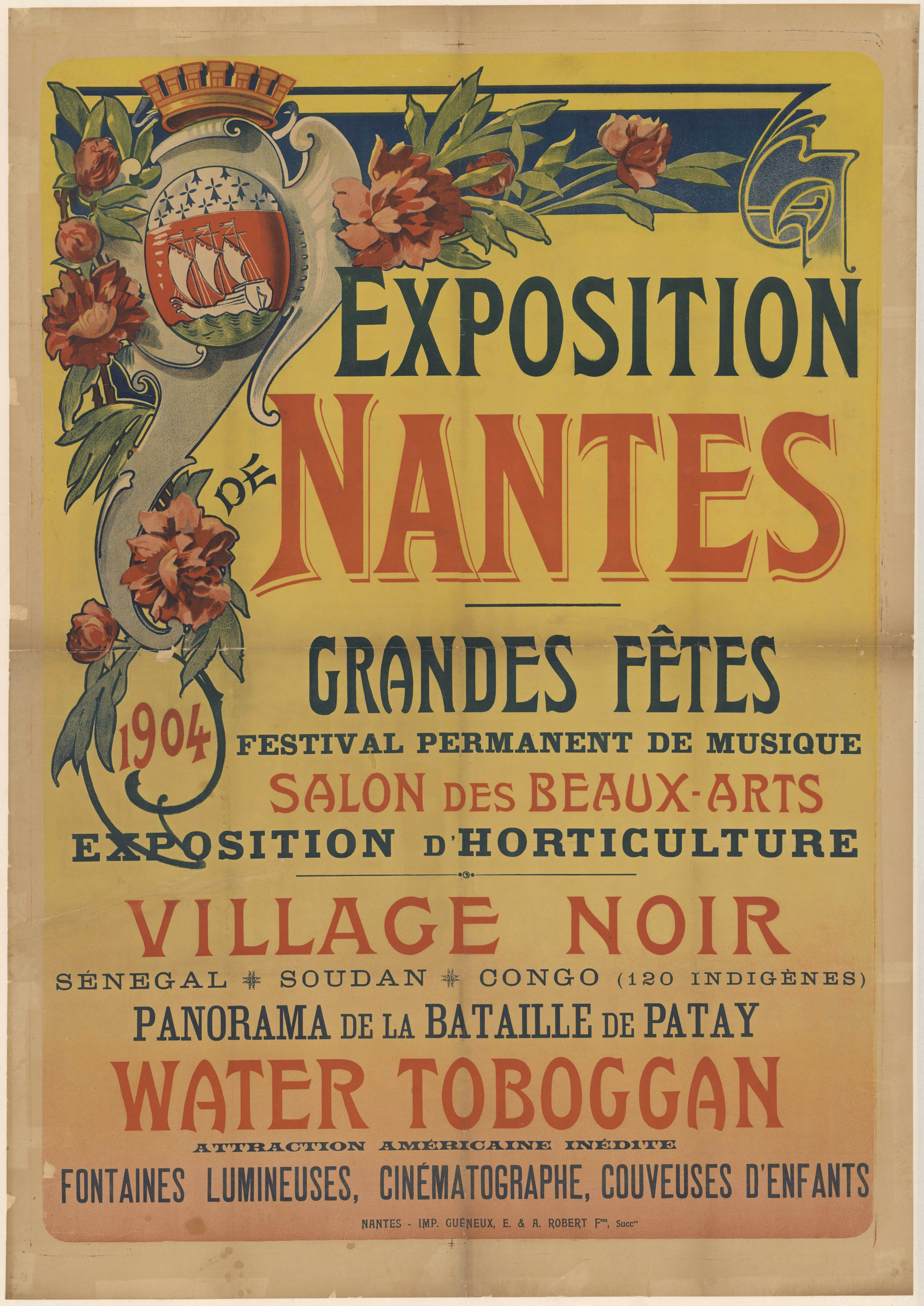 Affiche de l'Exposition de Nantes de 1904 (6Fi2618)