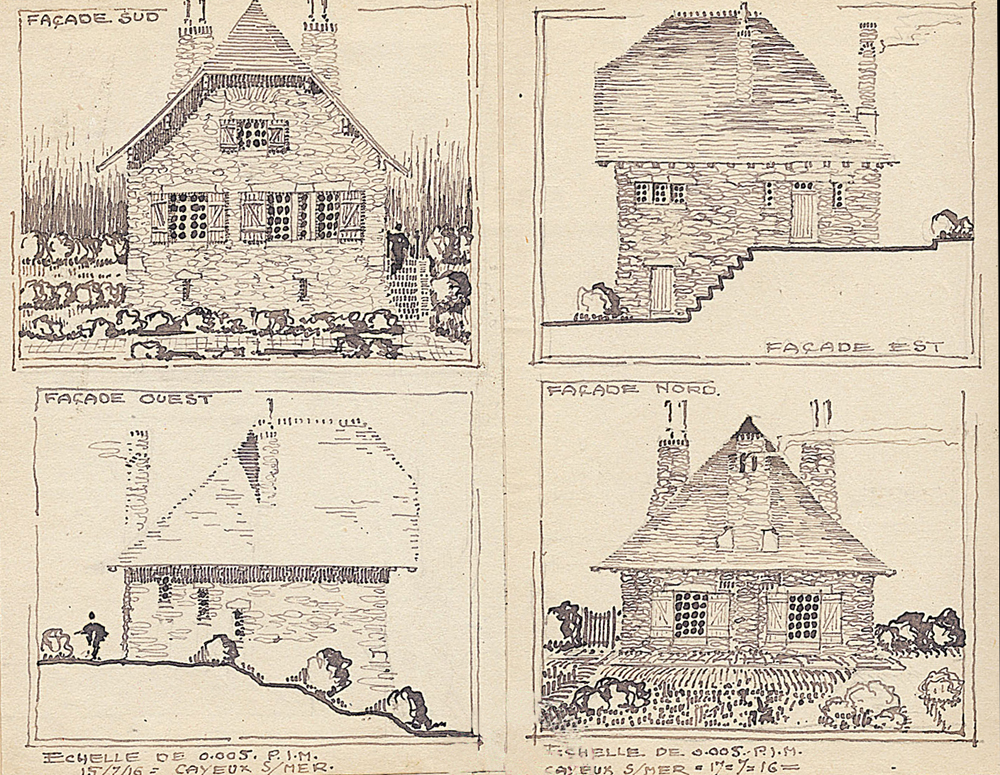Maisons de Cayeux-sur-Mer, juillet 1916 (12Z88)