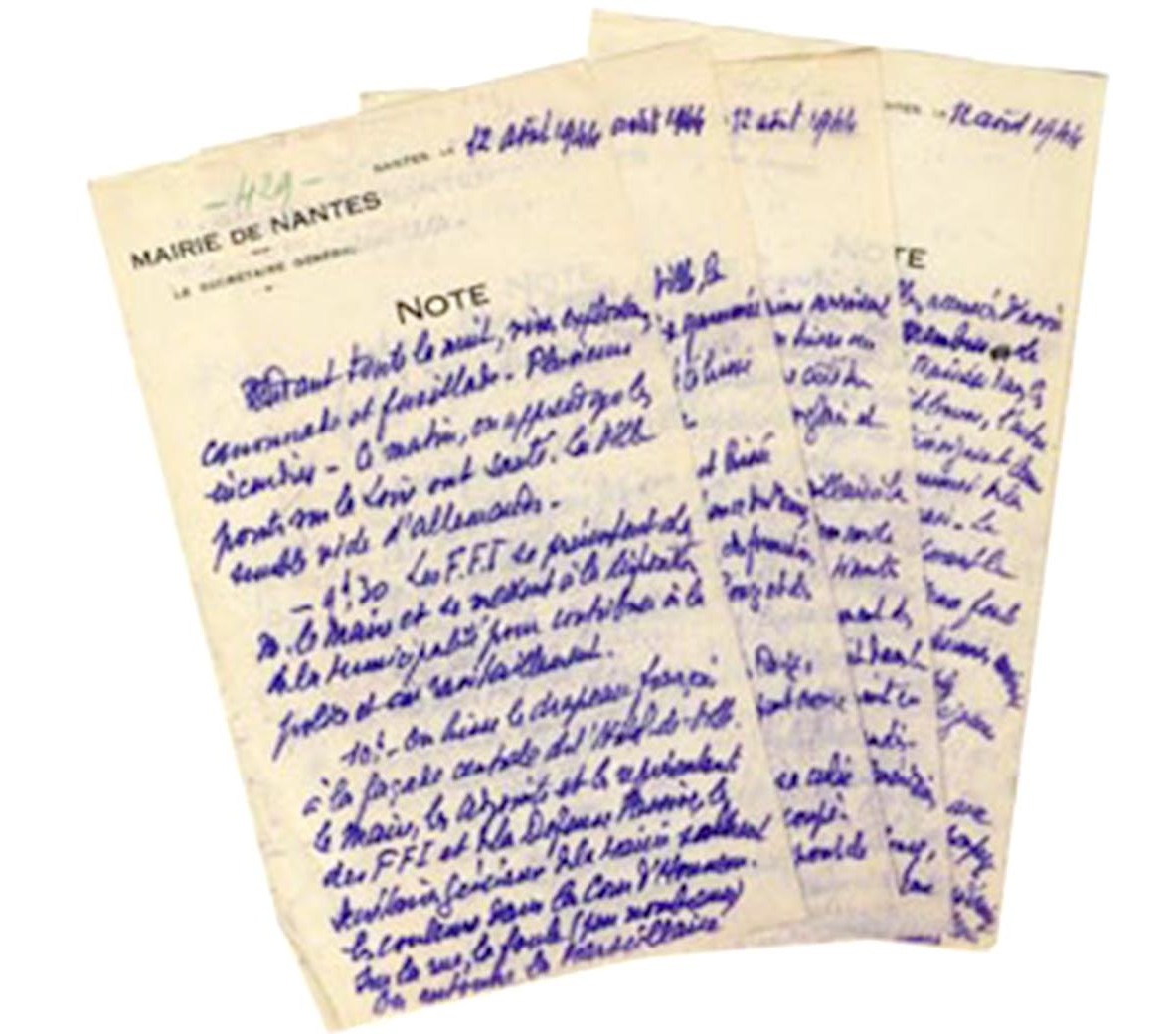 Chroniques de l'été 44, le journal de Fernand Soil
