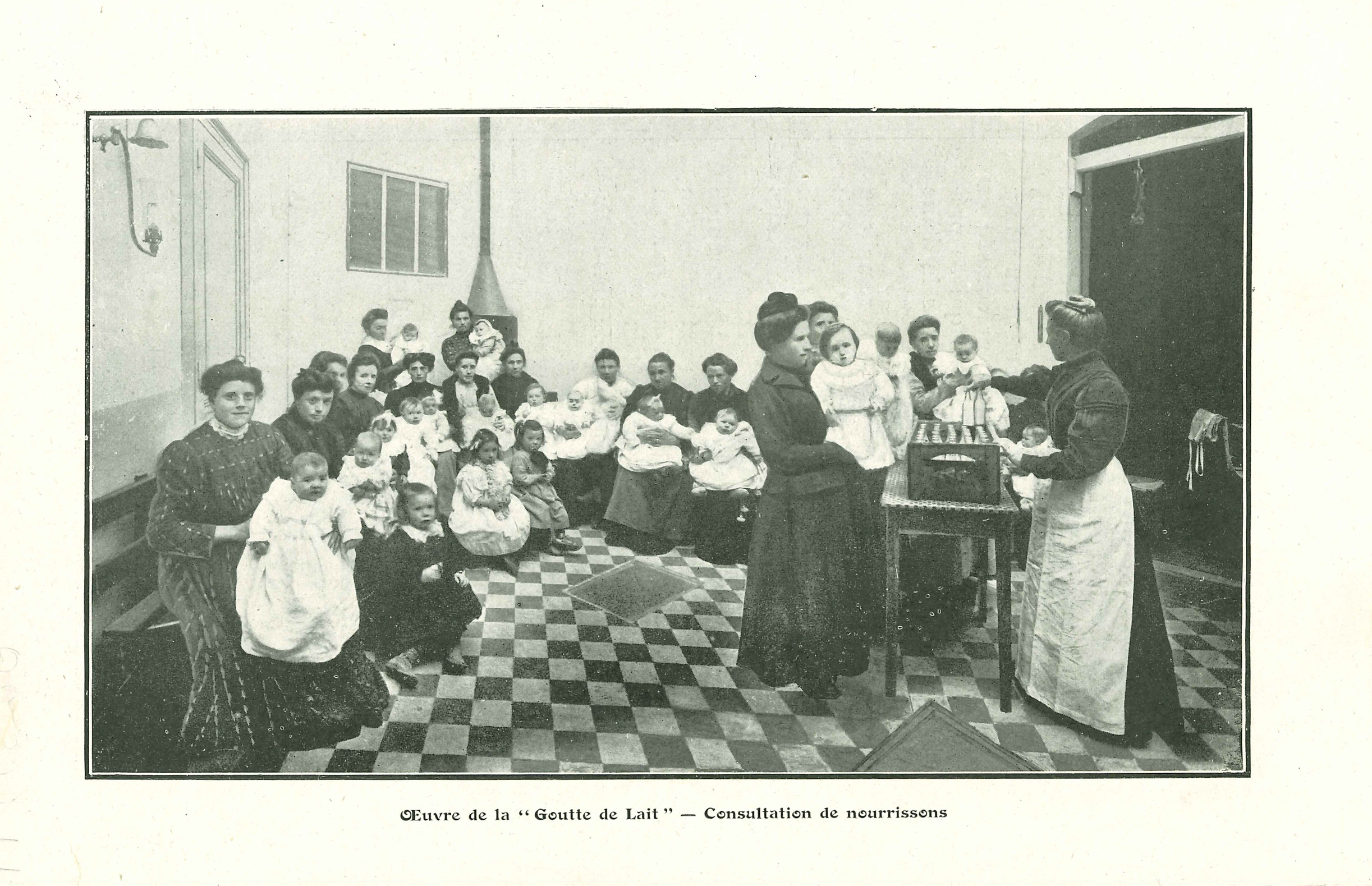 Dépliant présentant l'oeuvre de la Goutte de Lait, 4e de couverture (Q2C3D11)