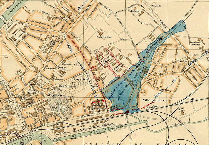 Plan des inondations de 1904