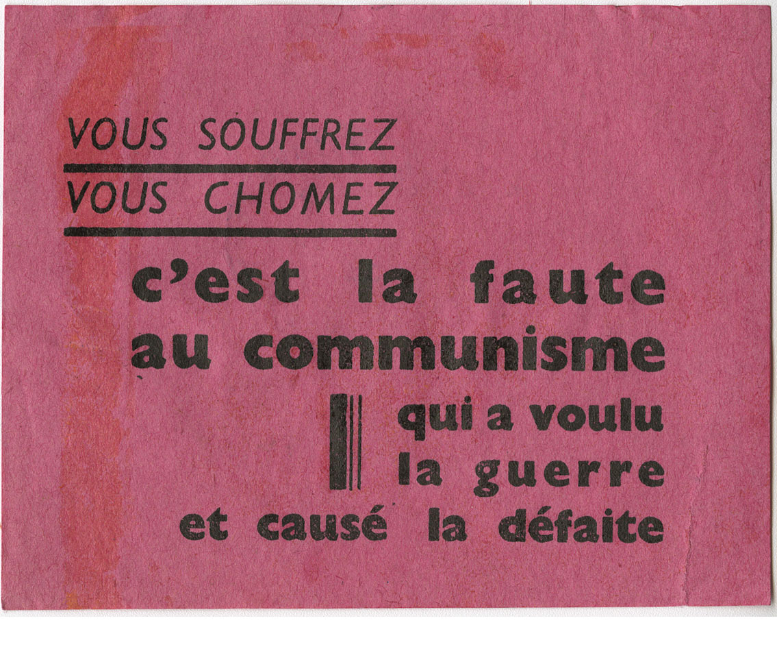 Tract anti-communiste (4H101)