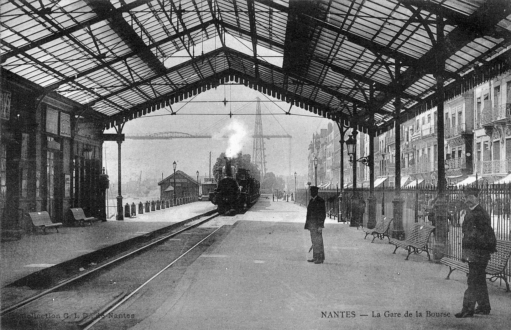 L'arrivée du train à Nantes