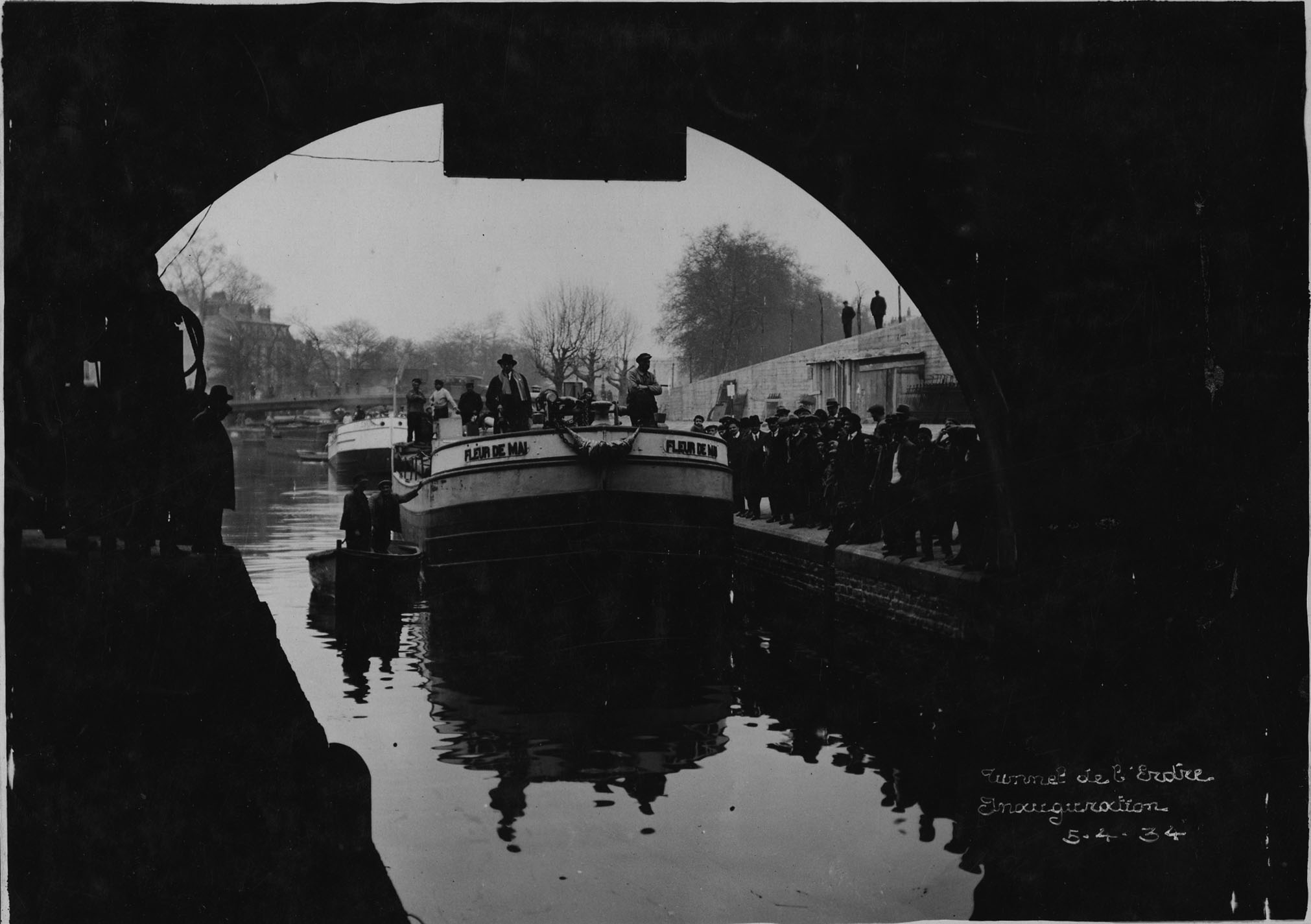 L'inauguration du tunnel Saint-Félix le 5 avril 1934