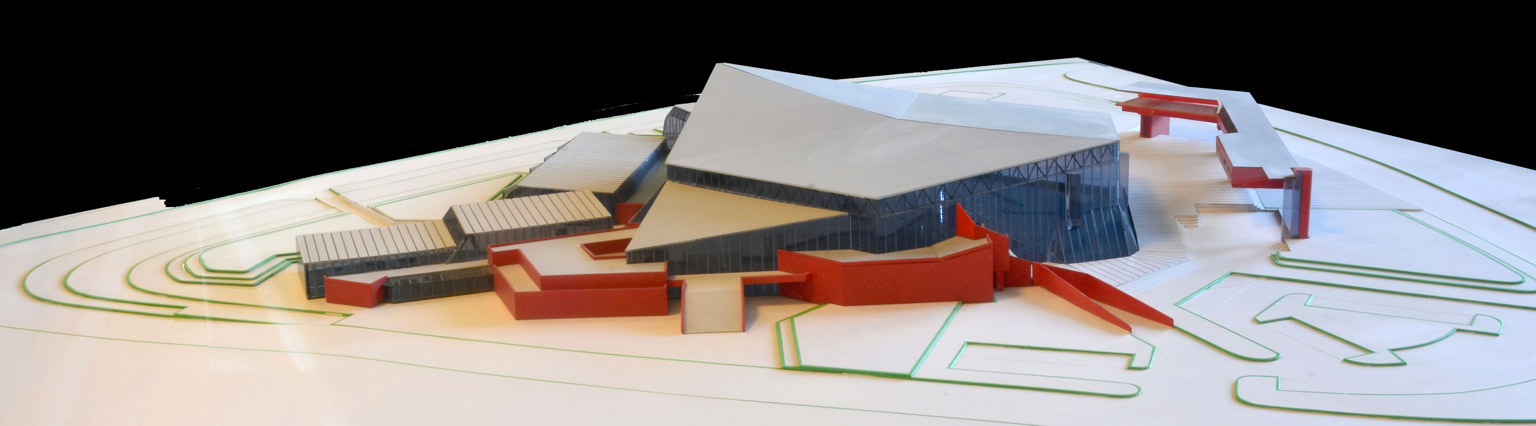 Maquette du Palais des sports de Beaulieu inauguré en 1973