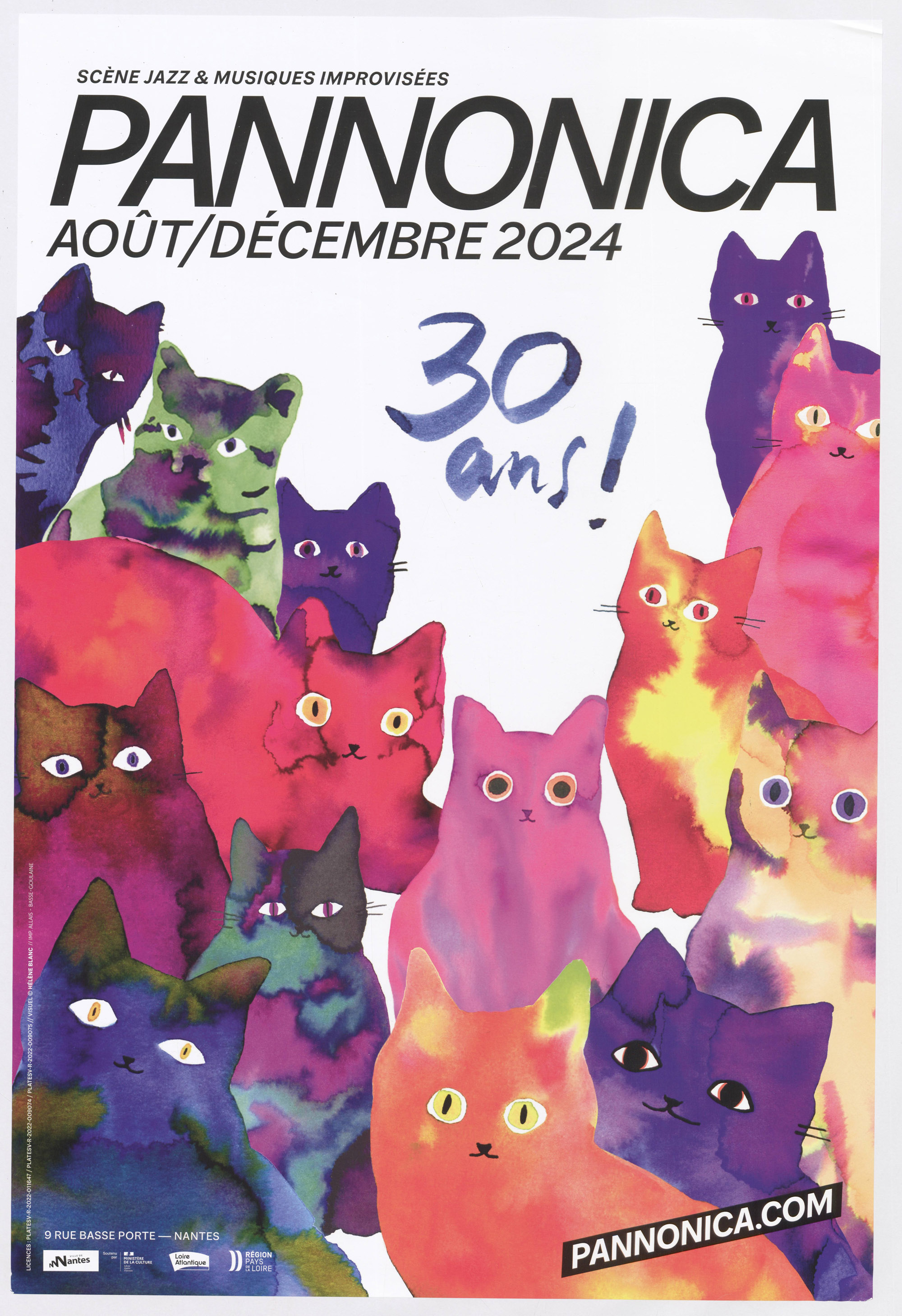 Affiche pour les 30 ans du Pannonica, 2024 (328Z41)