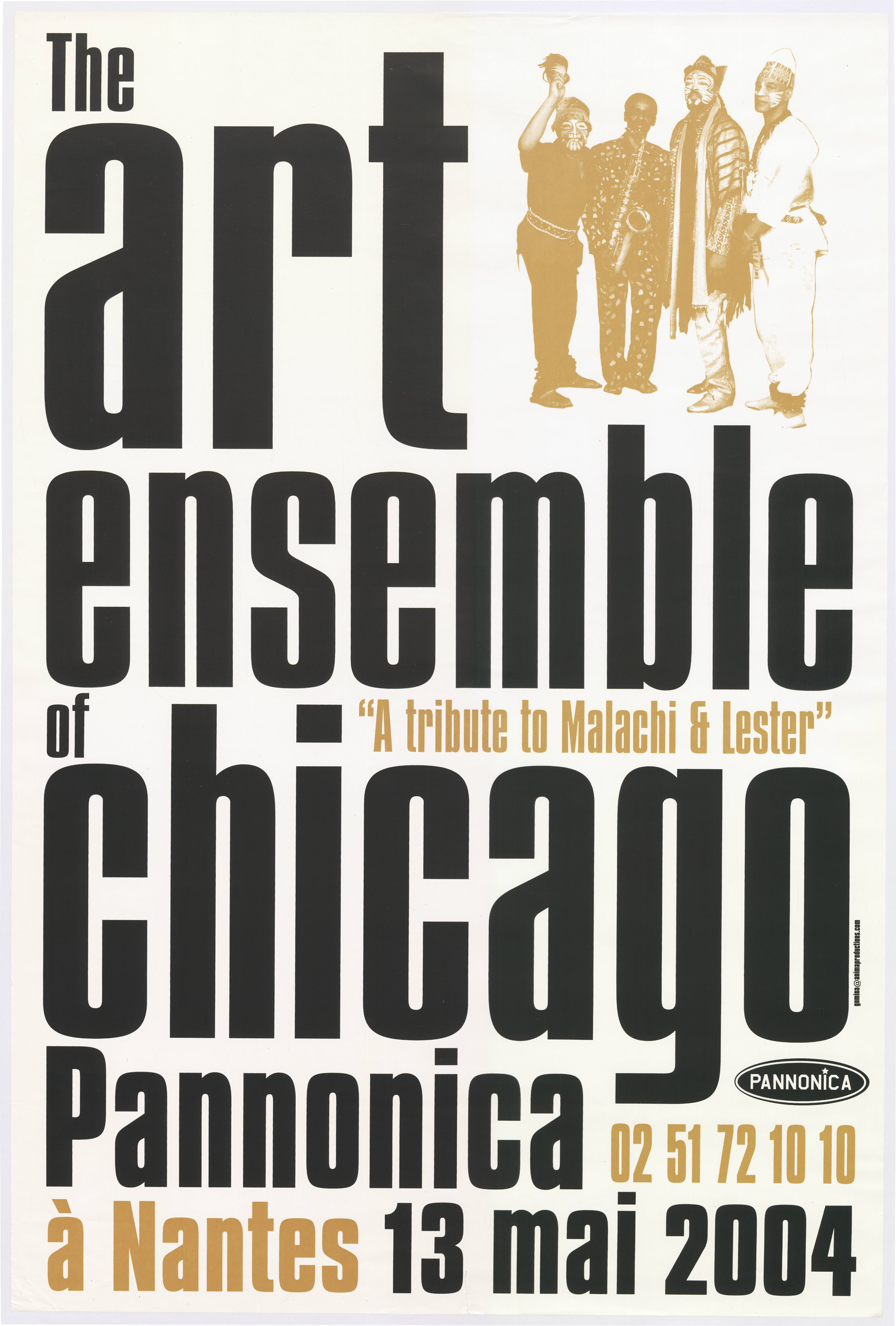 Affiche pour le concert du groupe The Art Ensemble of Chicago, 2004 (328Z86)