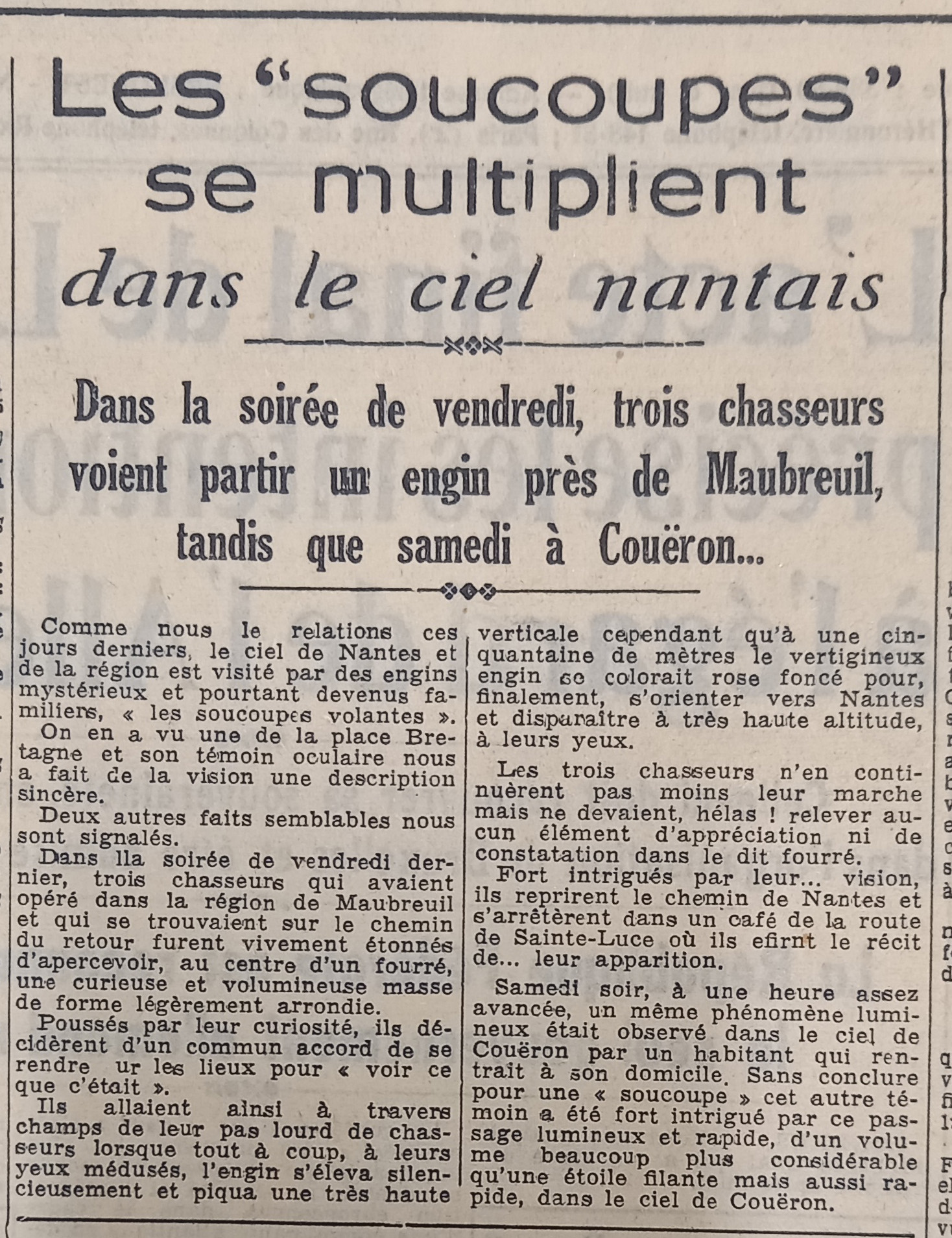 La Résistance de l'Ouest, 5 octobre 1954 (23PRES16)