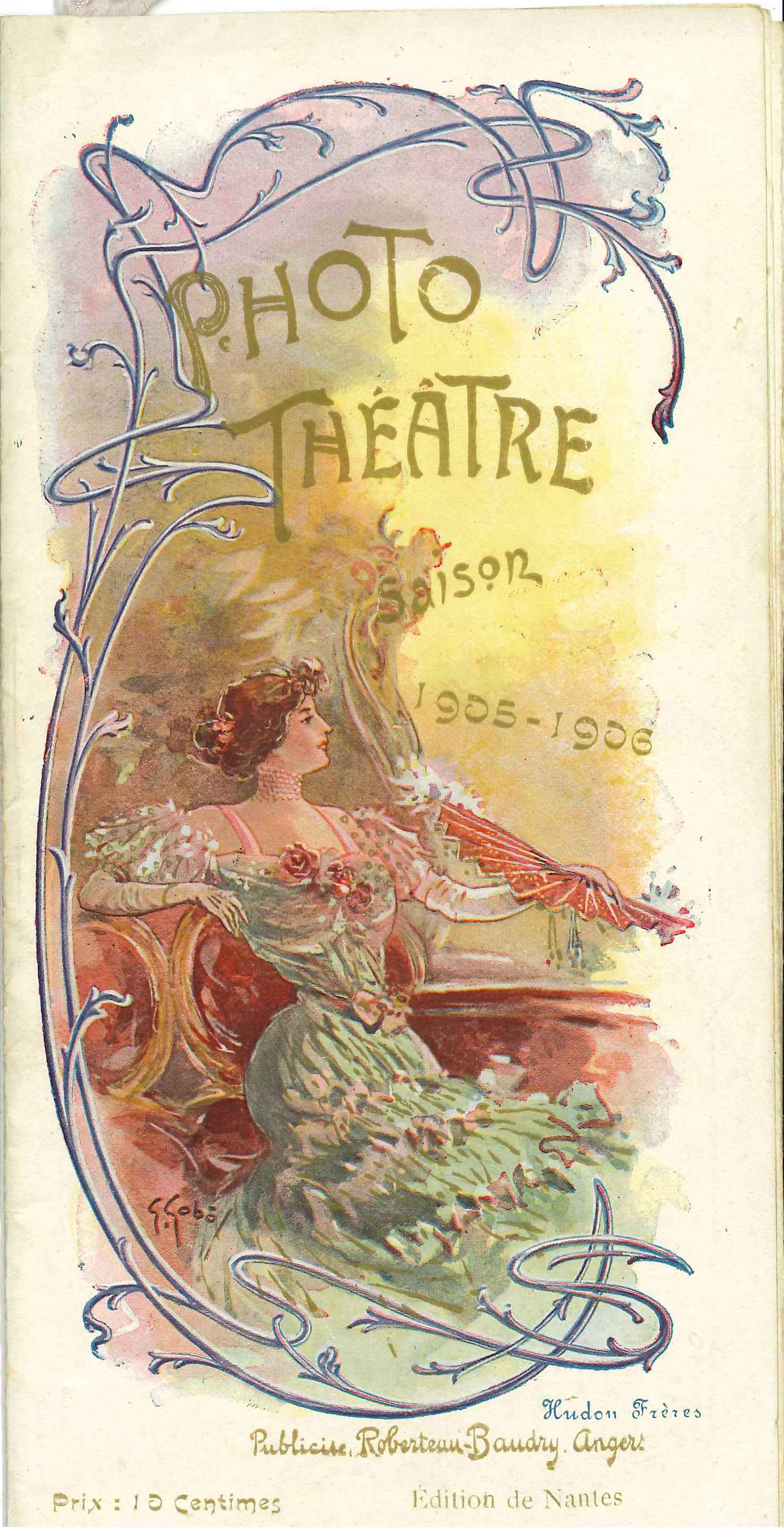 Couverture d'un numéro de la revue Photo-Théâtre de la saison 1905-1906 (PER612/3)
