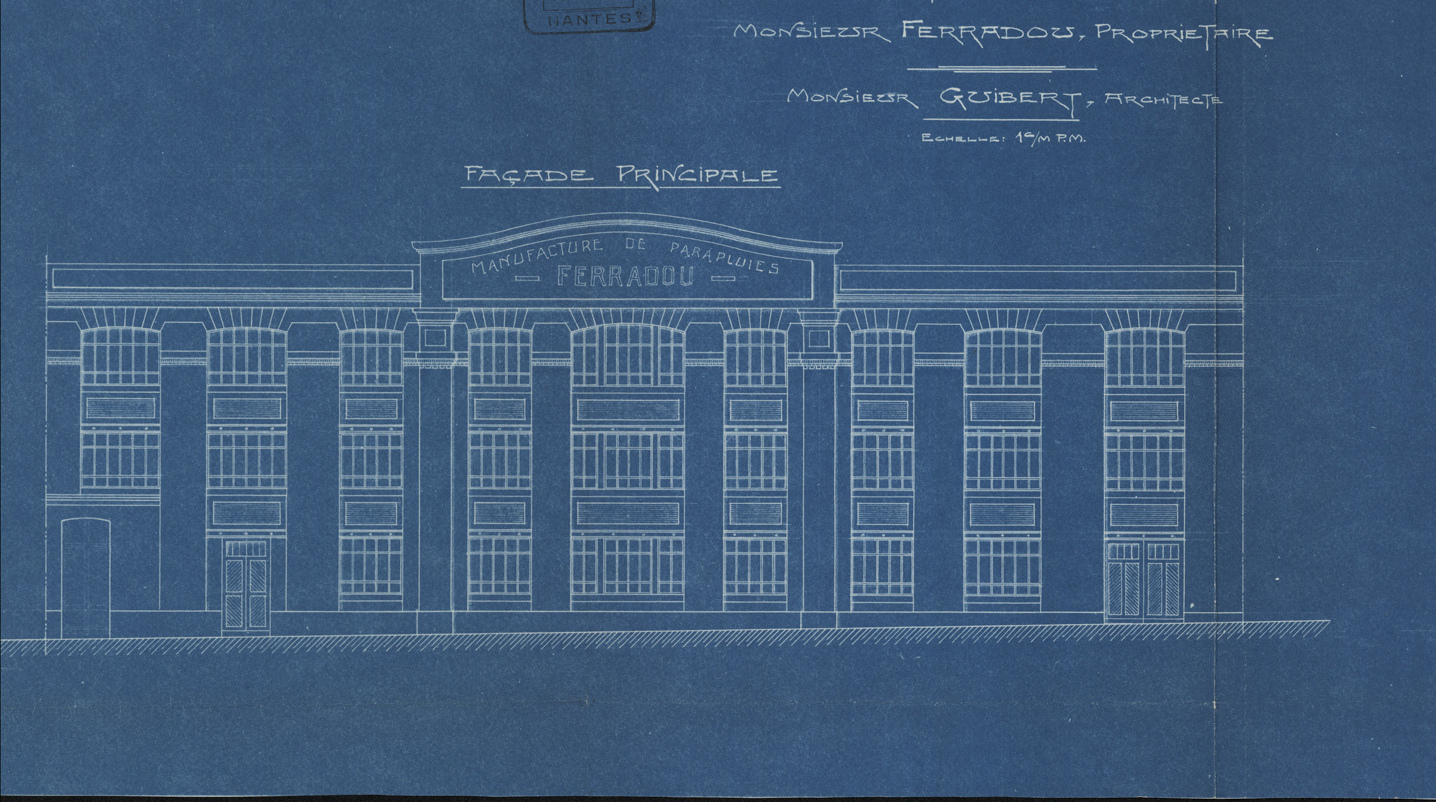 Document du mois - Les plans de la manufacture de parapluies rue de Strasbourg
