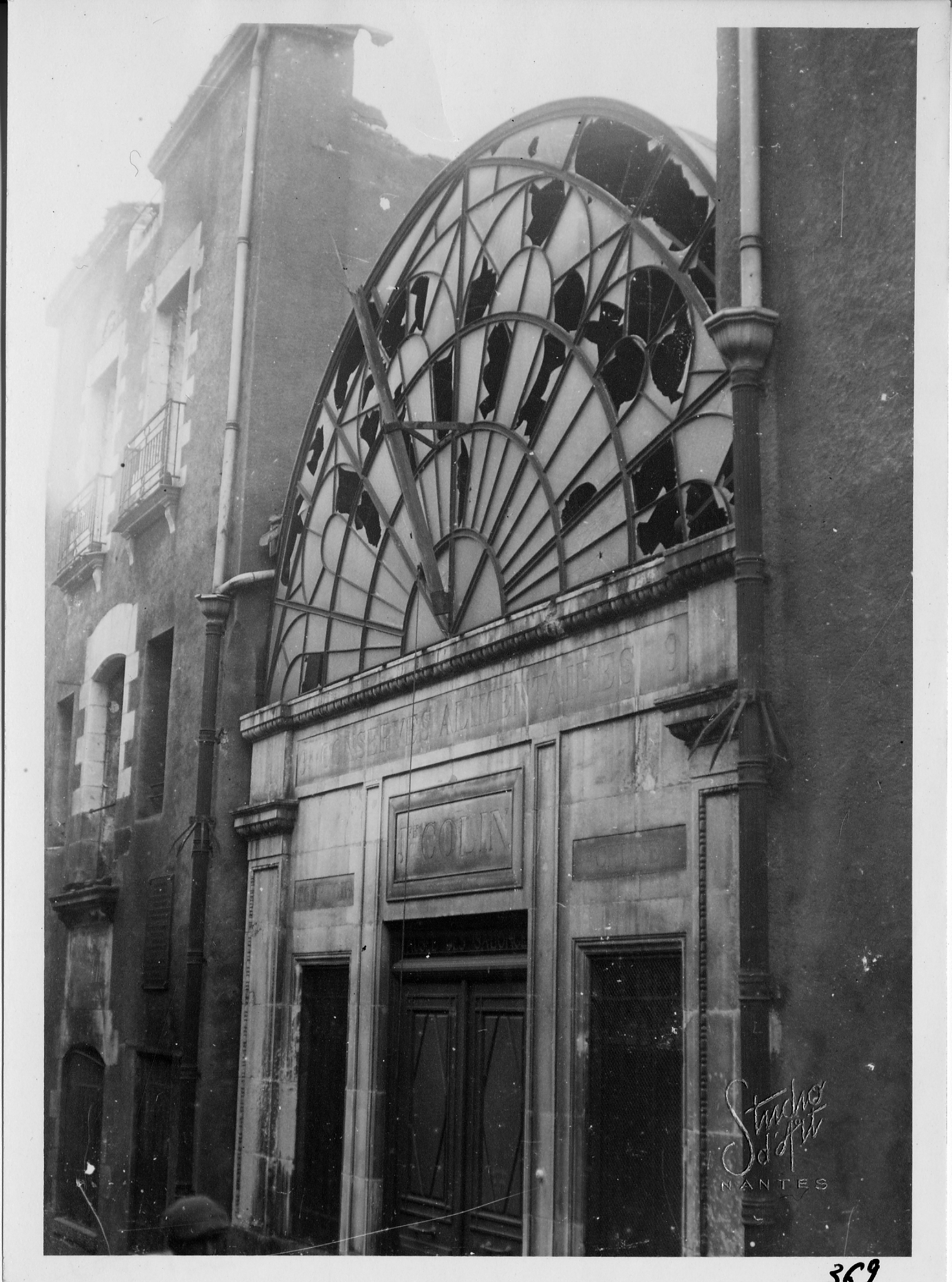 Vue de l'ancienne enseigne 