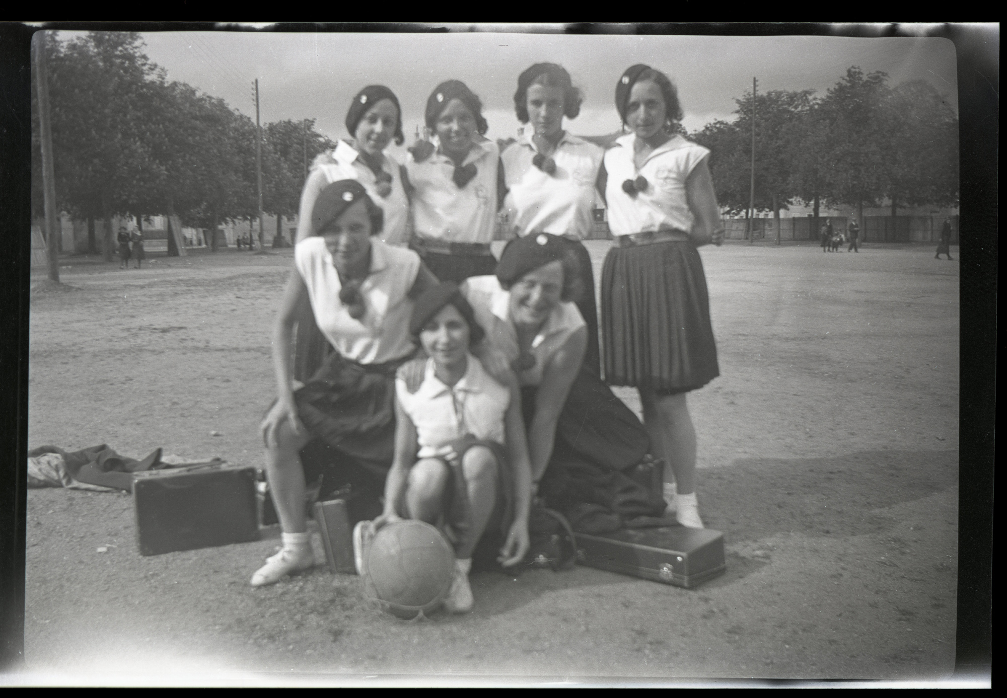 Membres de l'équipe de basket-ball du Namneta Sports de Nantes (318Z19)