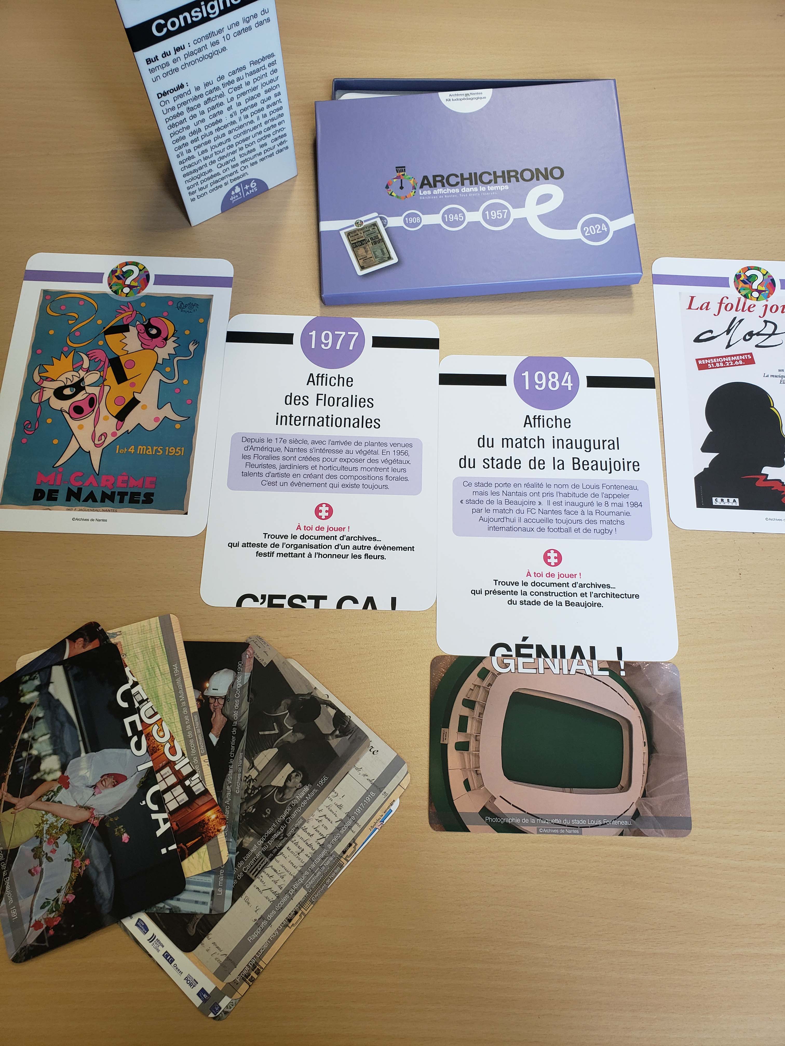 Le jeu Archichrono 