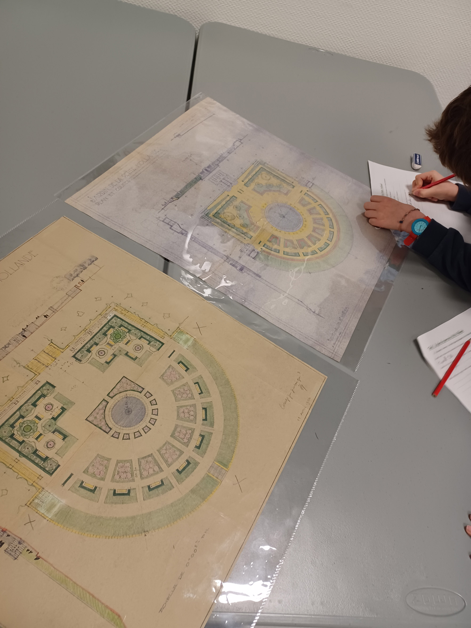 Jeu des différences sur les plans du jardin