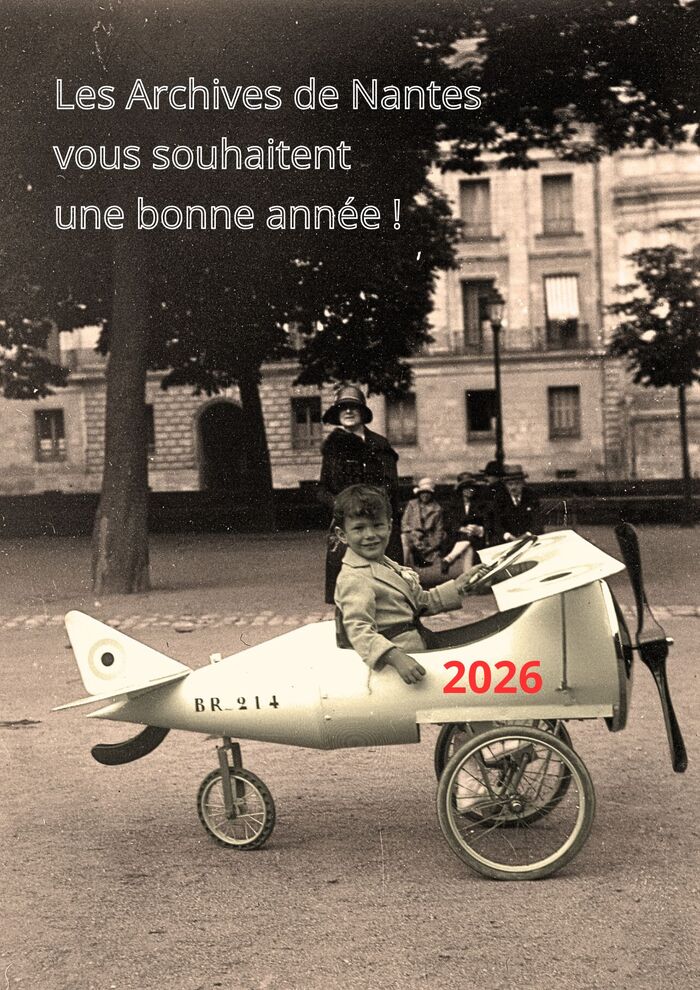 Scène de jeux cours Saint-André (c) fonds Brunet-Ollive / Photographie librement retouchée par l'équipe des Archives ! 