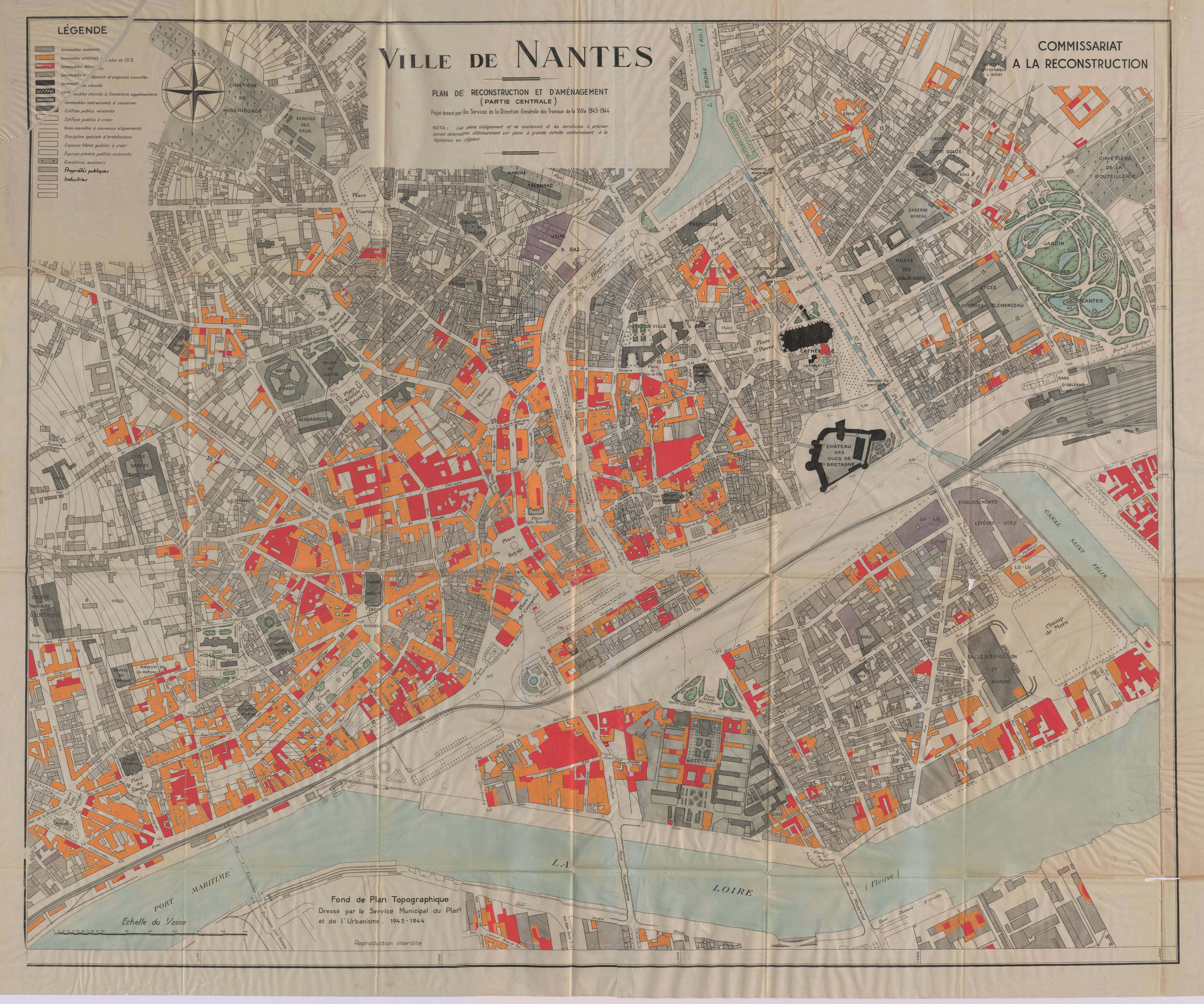 Quand les archives racontent l'histoire de l'urbanisme de Nantes : le fonds 1344W 