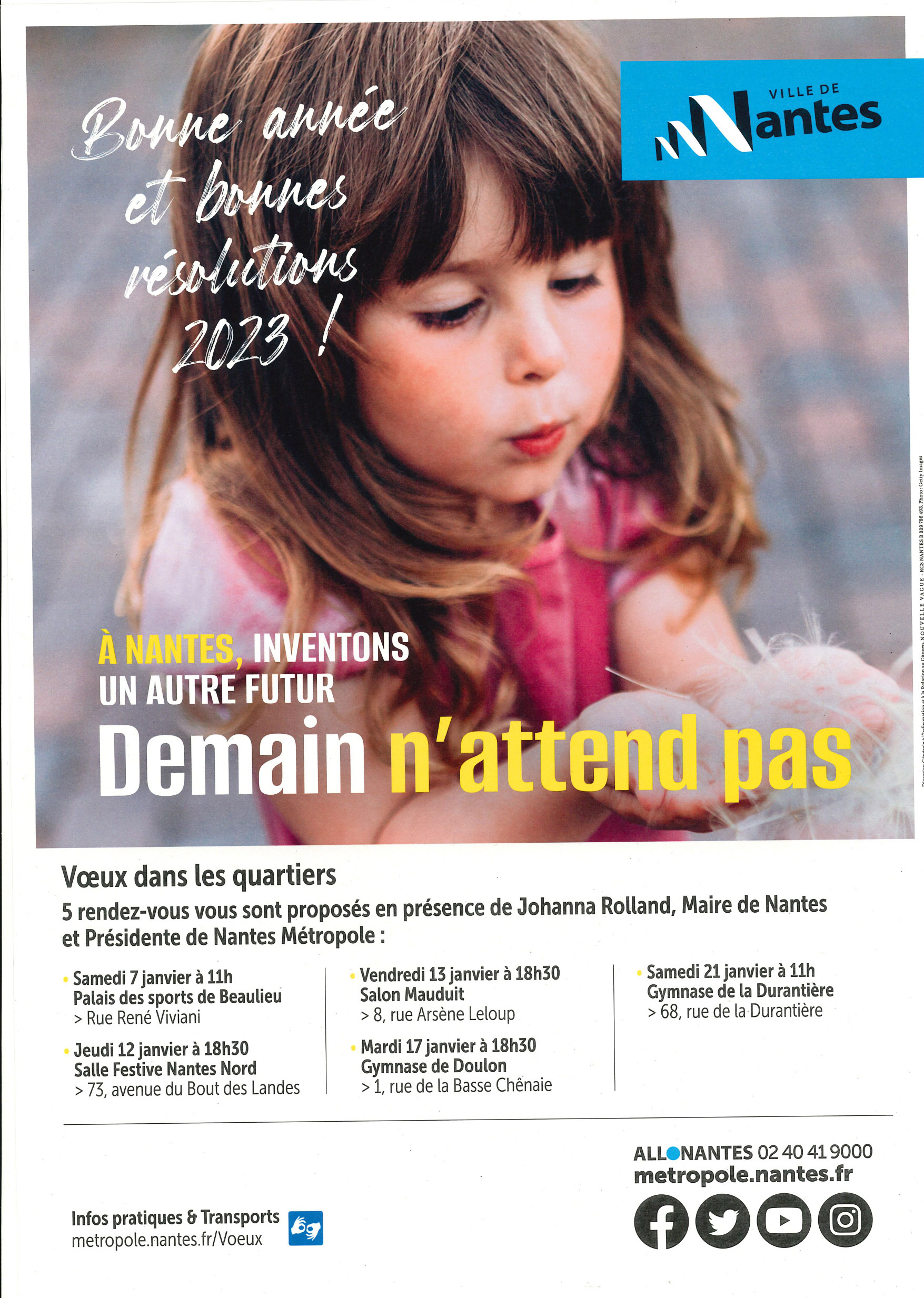 Affiche relative aux voeux dans les quartiers, 2023 (6Fi12744)